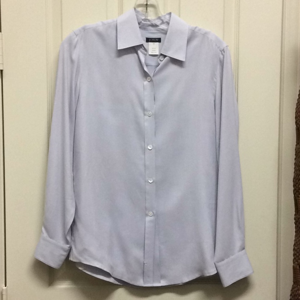 J. Crew silk button down shirt